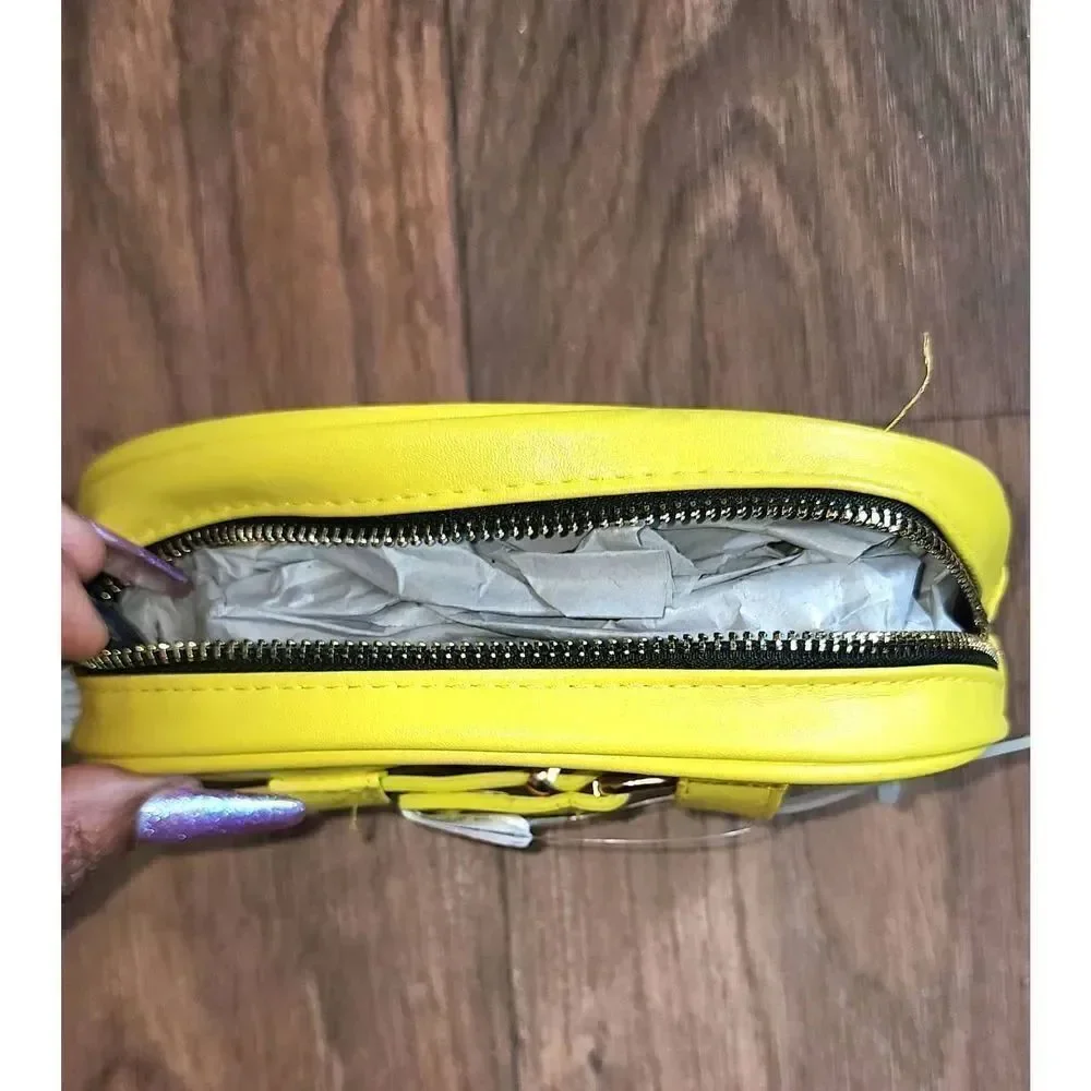 Yellow Quilted Belt Bag